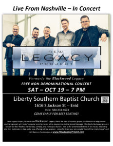 New Legacy Project in Concert (formerly Blackwood Legacy) @ Liberty Southern Baptist Church